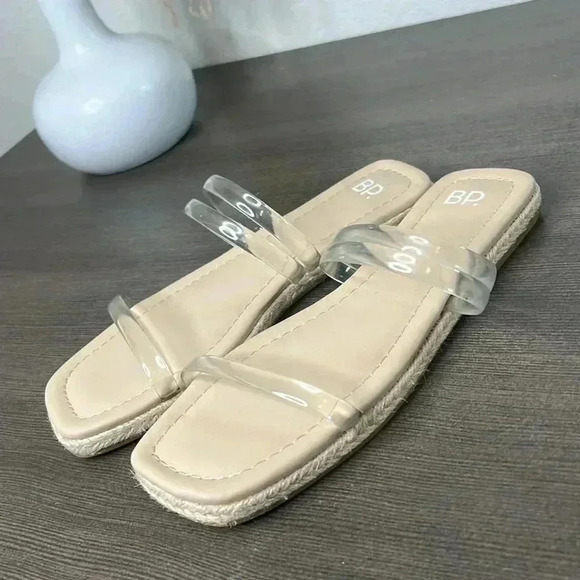 BP Viola Clear Strap Around Slide in Sandals size 4 - Picture 2 of 7